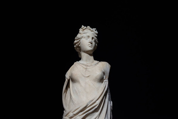 Statue of Nike, Goddess of Victory in Greek mythology. From Cyrene Antique City. Istanbul Archaeology Museum, Turkey. - Photo, Image