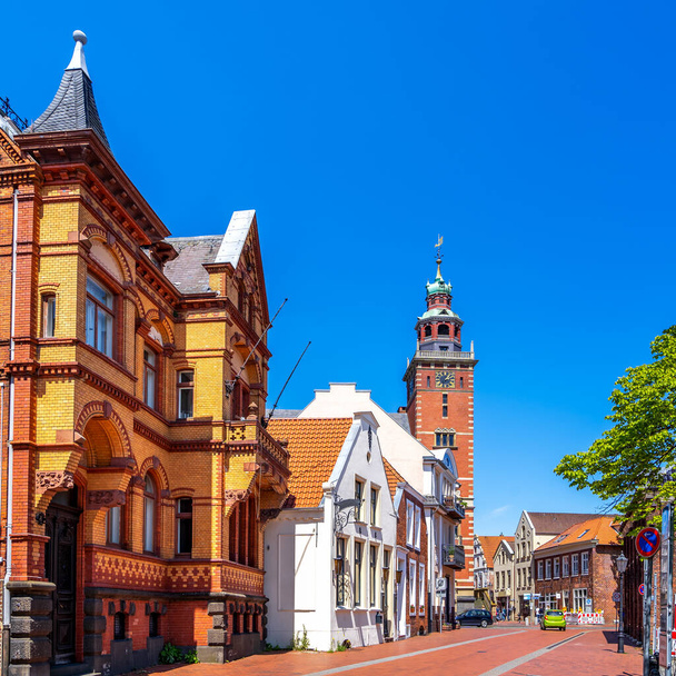 Leer történelmi városa, Alsó-Szászország, Németország  - Fotó, kép
