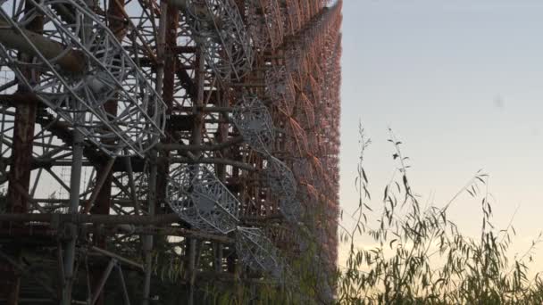 Sistemas de radar Duga horizon en Chernobyl, Ucrania - Imágenes, Vídeo