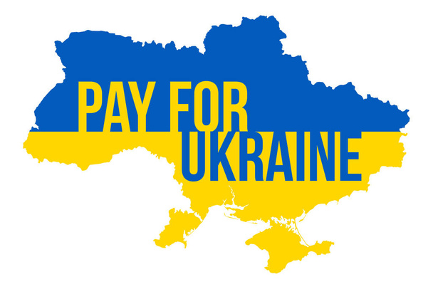 Carte de l'Ukraine avec prière pour l'Ukraine Typographie. Priez pour l'Ukraine. Arrêtez la guerre. Invasion russe en Ukraine Illustration vectorielle. - Vecteur, image