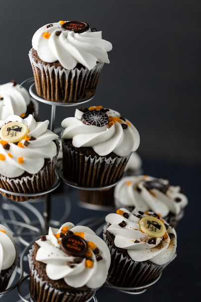 çikolata Cadılar Bayramı cupcakes - Fotoğraf, Görsel