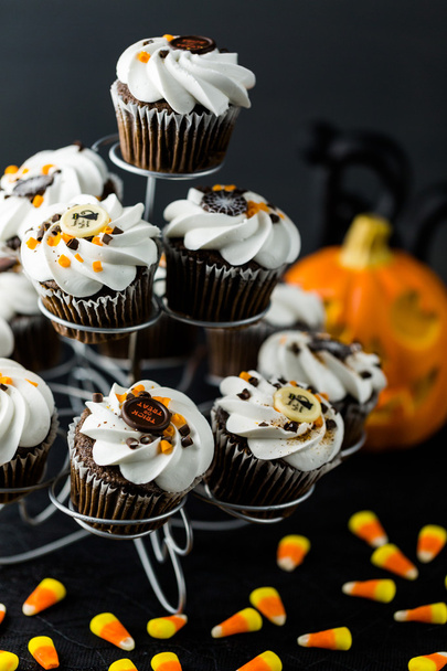 Шоколадные кексы на Хэллоуин
 - Фото, изображение
