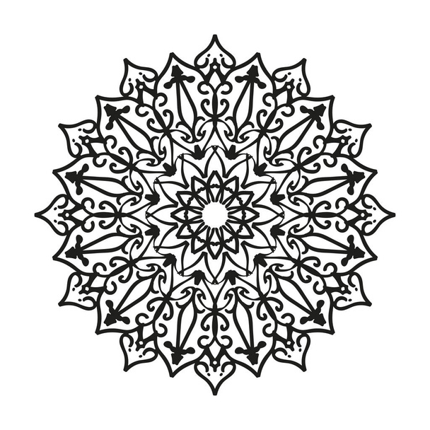 Hand drawn mandala. decoration in ethnic oriental  doodle ornament. - Διάνυσμα, εικόνα