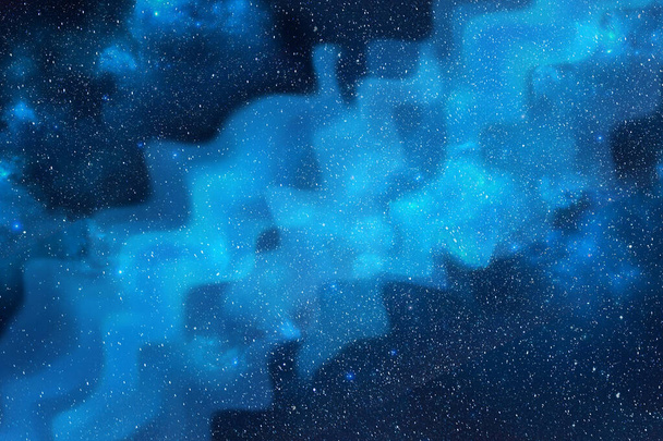 Nachtlandschap met kleurrijke Melkwegachtergrond met sterren. Sterrenhemel in de zomer. Prachtig heelal. Ruimte - Foto, afbeelding