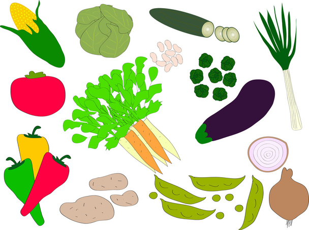 Vegetables - Вектор, зображення