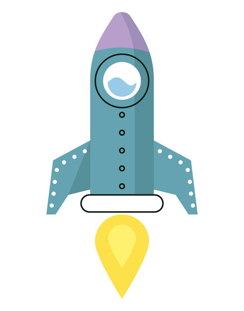 Space rocket icon - Vecteur, image
