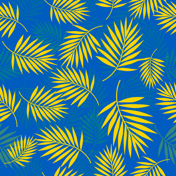 Vector Palm leaf seamless pattern illustration - Vektori, kuva