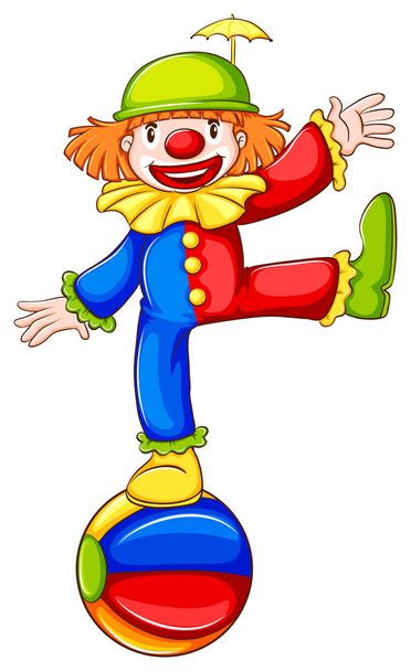 A coloured sketch of a clown - Vector, Image