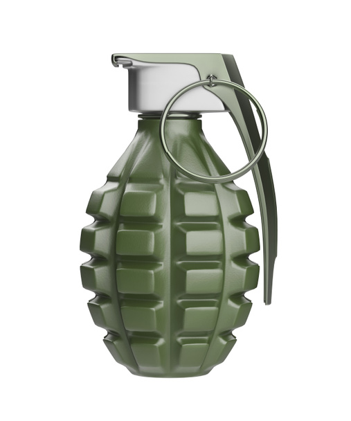 Fragmentation hand grenade isolated on white background - Photo, Image