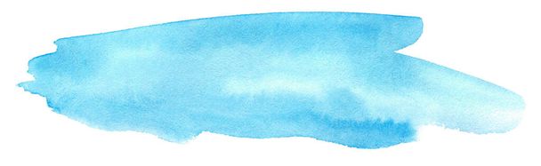 Синій акварельний фон для тексту або логотипу, намальований рукою абстрактний акварельний кліпарт художня пляма
 - Фото, зображення