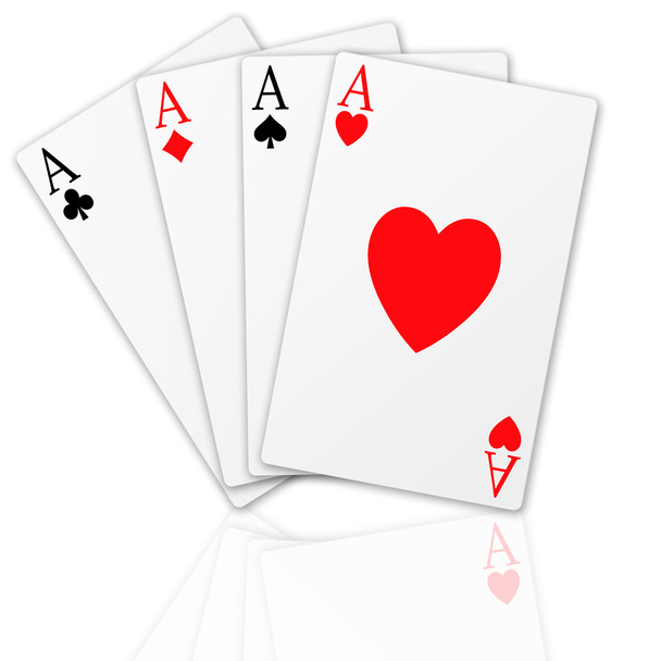 Poker-Asse - Foto, Bild