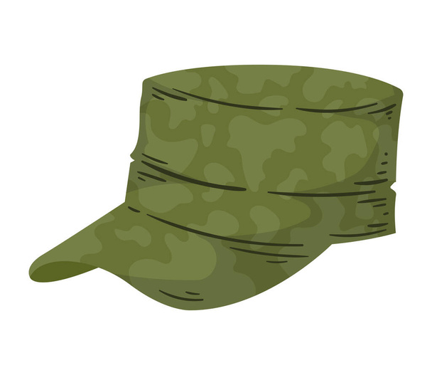 Gorra militar de camuflaje
 - Vector, imagen