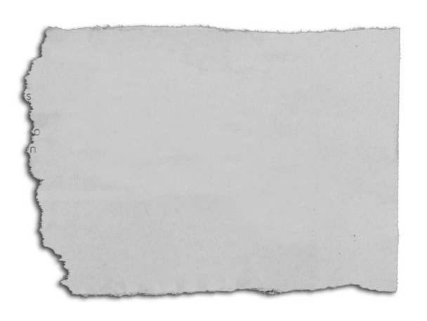 Un pedazo de papel blanco rasgado  - Foto, imagen