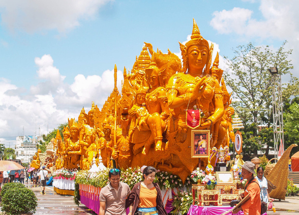 Thajské umění vosku (Ubon svíčka Festival 2014) - Fotografie, Obrázek