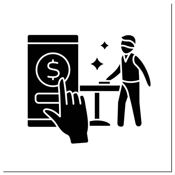 Icono de glifo de donaciones - Vector, Imagen