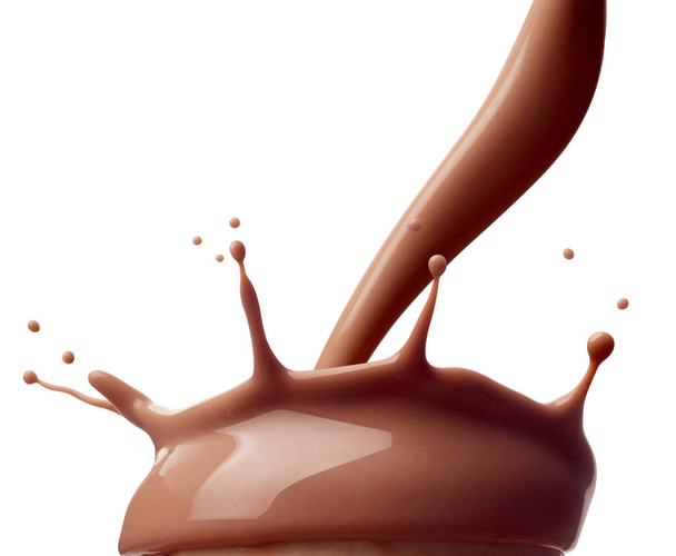 chocolate leche salpicadura bebida bebida gota de leche - Foto, imagen