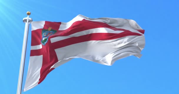 Флаг департамента Флориды, Уругвай. Петля - Кадры, видео