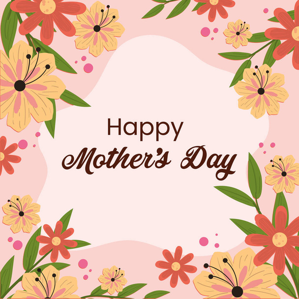 happy mothers day cartel - Vector, Image
