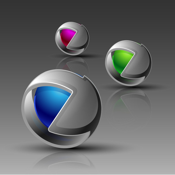 Logo 3d
 - Vector, Imagen