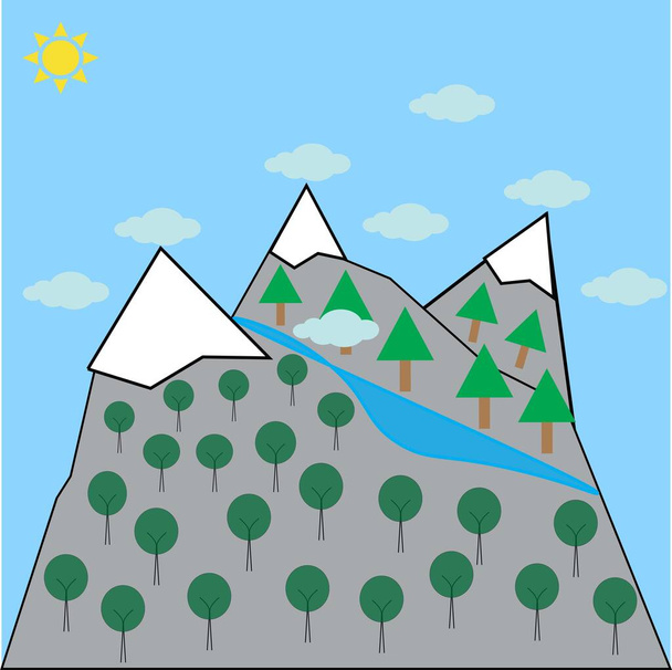 Montagnes - Vecteur, image
