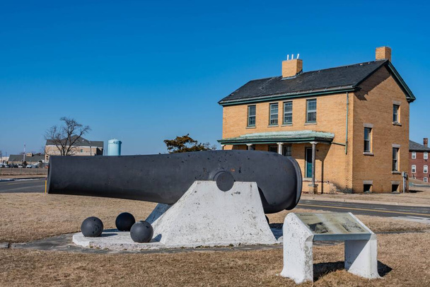 The Rodman Gun, Fort Hancock, Gateway National Recreation Area, Nova Jersey, EUA - Foto, Imagem