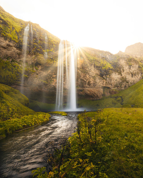 beautiful waterfall in the moutains - Zdjęcie, obraz