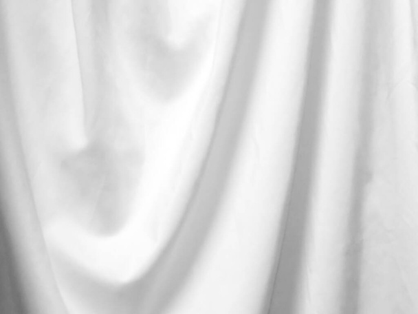Curtain white wave curve . abstract backround on isolated. - Фото, зображення