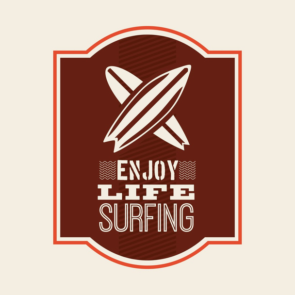 Design de surf
  - Vetor, Imagem