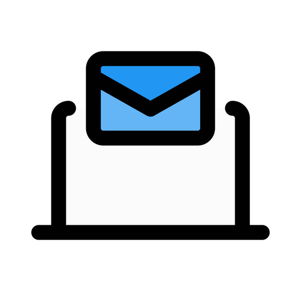 novo correio no laptop - Vetor, Imagem