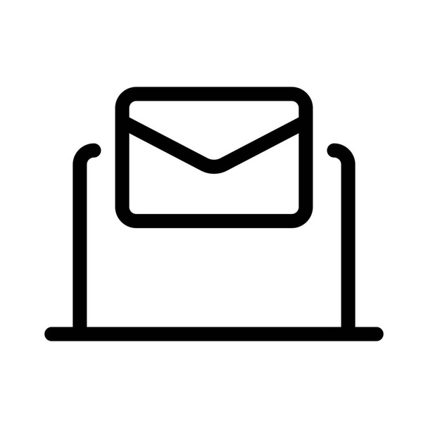 новая почта на ноутбуке - Вектор,изображение