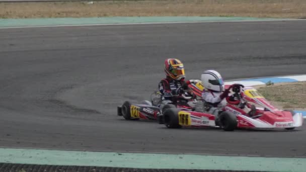 Karting race in a circuit - Footage, Video