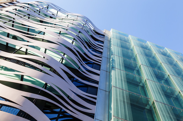 Modern house facade from architect Toyo Ito in Barcelona, Spain - Φωτογραφία, εικόνα