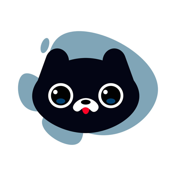 Roztomilý kočka plochý design, Legrační kočka ilustrace - Vektor, obrázek