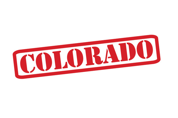 Colorado czerwony stempel wektor na białym tle. - Wektor, obraz