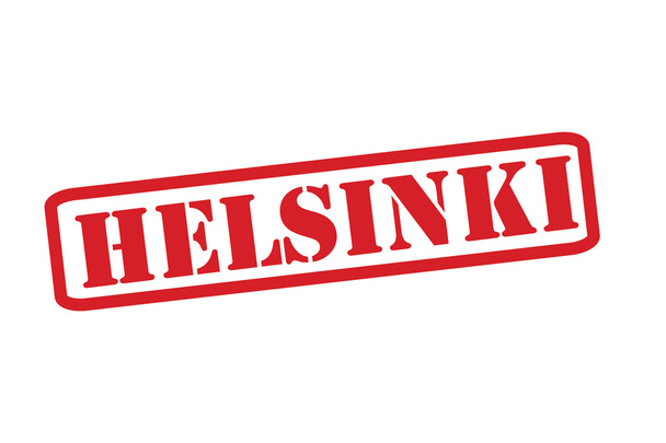 Helsinki czerwony stempel wektor na białym tle. - Wektor, obraz