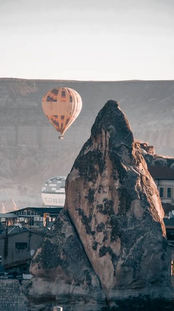 Kappadokien Luftballons Goreme Türkei Reise Landschaft Tapete Reise Goreme nevsehir kayseri Steinfelsen - Foto, Bild