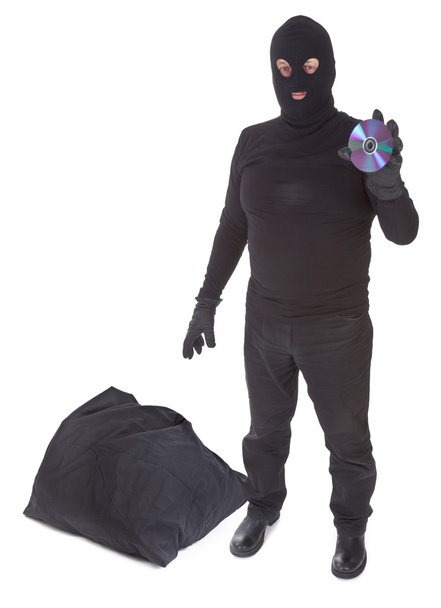 Concept of data thief with sack - Фото, изображение