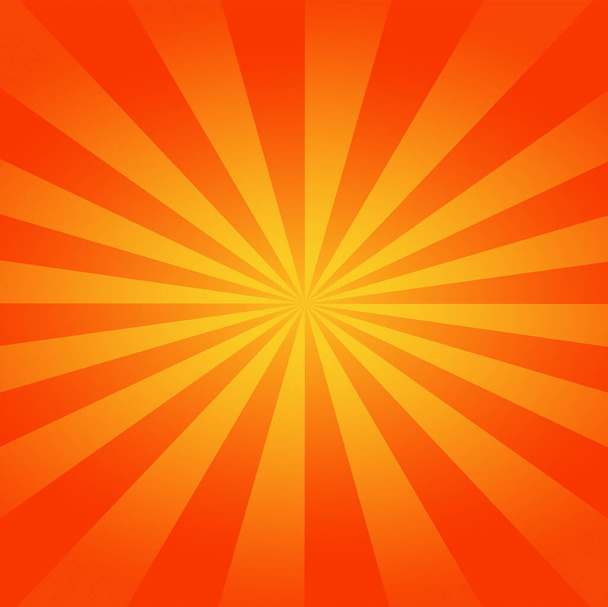 Sárga gradiens napsugár vonal narancssárga alapon web banner, poszter, szórólap és prospektus. - Fotó, kép