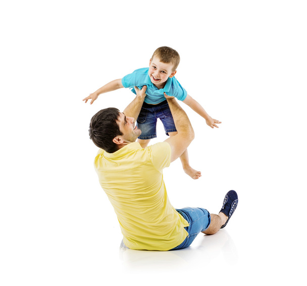 Father playing with his son - Φωτογραφία, εικόνα