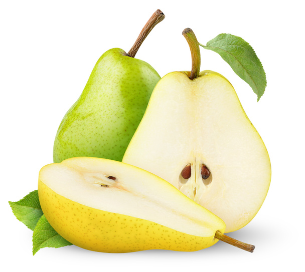 vihreät ja keltaiset päärynät - Valokuva, kuva