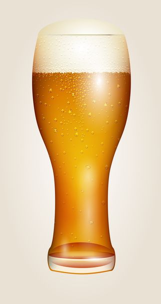 Glass of beer - Διάνυσμα, εικόνα