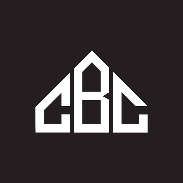 Projeto do logotipo da letra CBC. CBC monograma iniciais conceito logotipo carta. Projeto de letra CBC em fundo preto. - Vetor, Imagem