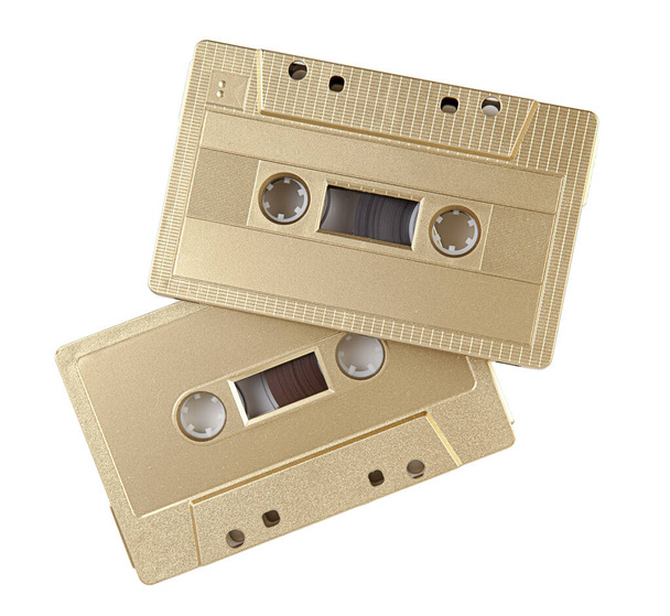 Audio cassette isolated on the white background - Фото, зображення