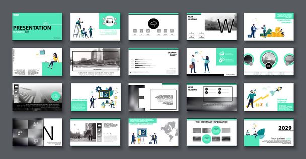 Graphic Design Project Presentation. Infographic Slide Template. For use in Flyer, SEO. Webinar Landing Page Template, Website Design, Banner. A team of people creates a business, teamwork, powerpoint, corporate, modern, magazine, pattern, style, art - Vector, Image