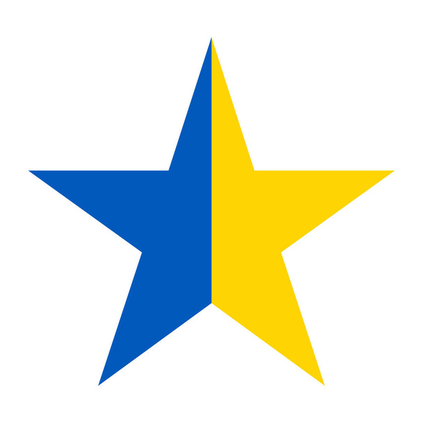 Ukrainian star symbol icon illustration - Photo, Image