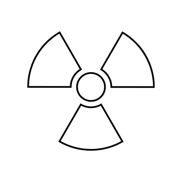 illustrazione del vettore del simbolo di radiazione gamma - Vettoriali, immagini