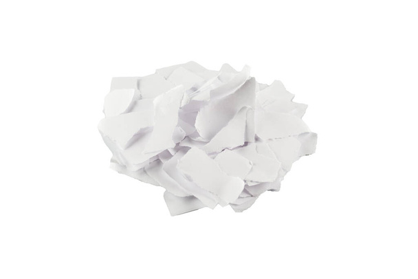 Empty white paper pieces isolated. Space for text or design.  - Fotoğraf, Görsel