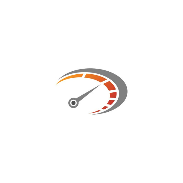 Icône du compteur de vitesse. Logo du jauge et du tr / min. Illustration vectorielle - Vecteur, image