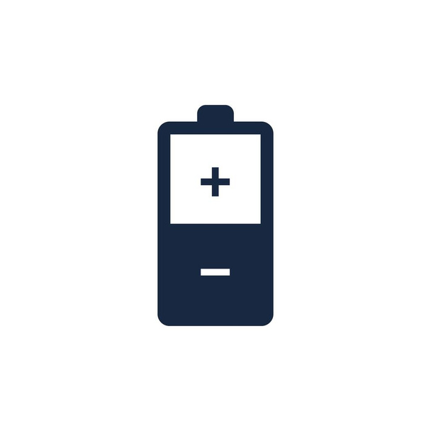 Power Battery Logo ikona wektor ilustracja Projekt Szablon.Bateria ładowania wektor ikony.Moc baterii i logo flash piorun - Wektor, obraz