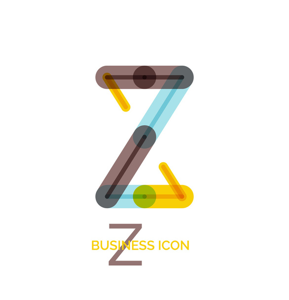 Мінімальний дизайн шрифту літери Z
 - Вектор, зображення